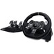 Logitech 罗技 G920驱动力赛车车轮和油门 实力反馈 英国插头 黑色