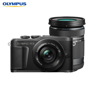 奥林巴斯（OLYMPUS）E-PL10 微单相机 数码相机 epl10照相机 机身防抖 4K视频 14-42mm+40-150mm双镜头套机