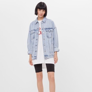 Bershka 01110335433 女士休闲牛仔外套