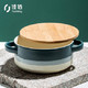 京东PLUS会员：佳佰 陶瓷碗带盖深碗 6英寸