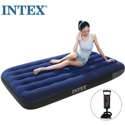 INTEX 蓝色植绒 68950 单人气垫床