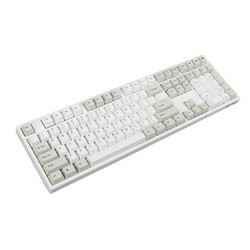 GANSS 高斯GM108D蓝牙双模机械键盘108键Cherry轴机械键盘 游戏键盘 灰白 青轴