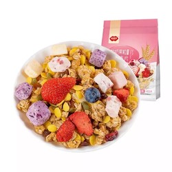 福事多 草莓酸奶果粒烘培燕麦片 400g + 伊利 冻干酸奶块 21袋 +凑单品