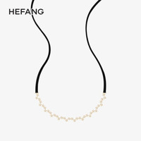 HEFANG Jewelry/何方珠宝 梦幻星光短项链  925纯银女项链choker颈带 金色