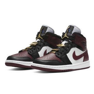 AIR JORDAN 正代系列 Air Jordan 1 MID SE 女子休闲运动鞋 CZ4385-016 黑白红 38.5