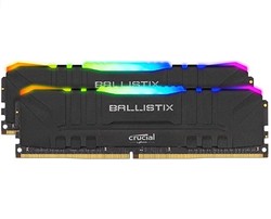 Crucial 英睿达 Ballistix RGB BL2K16G32C16U4BL 3200 MHz，DDR4，32GB（16GB x2），CL16