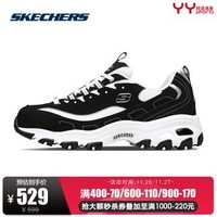 Skechers斯凯奇女鞋新款D'lites休闲鞋 时尚复古熊猫鞋 66666179 66666179/BKW 37