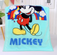 迪士尼 婴儿毛毯 双层加厚米奇(100*140cm)