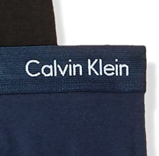 Calvin Klein 卡尔文·克莱 男士纯棉弹力低腰平角内裤套装NU2664 3条装(Black+Blue Shadow+Cobalt Water)S