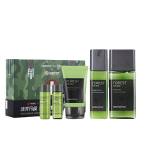 innisfree 悦诗风吟 森林男士系列森林男士清新舒润护肤限量版套装 5件套(水180ml+凝露120ml+洁面膏50ml+水25ml +凝露25ml)