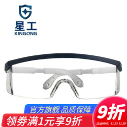 星工(XINGGONG)护目镜抗冲击防护眼镜劳保打磨防飞溅防风沙摩托车骑行可调节镜架 XGY-6
