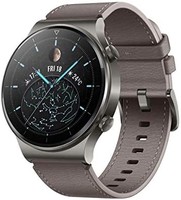 HUAWEI Watch GT 2 Pro 经典智能手表(35 毫米 AMOLED 显示屏,SpO2 监测,心率监测器…星云灰色