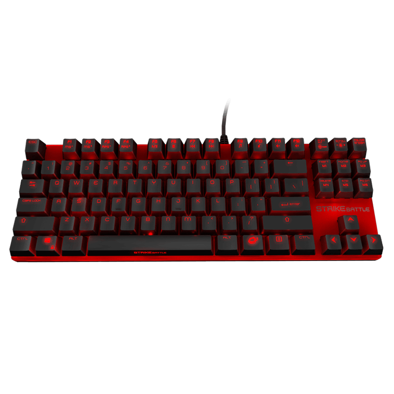 沃野ozonestrikebattle原厂樱桃cherry红轴机械键盘87键