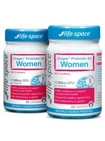 life space lifespace女性益生菌胶囊蔓越莓60粒*2瓶