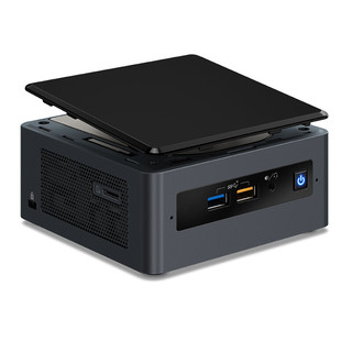 intel 英特尔 豆子峡谷 NUC8I7BEH 商用台式机 黑色 (酷睿i7-8559U、核芯显卡、32GB、512GB SSD、风冷)