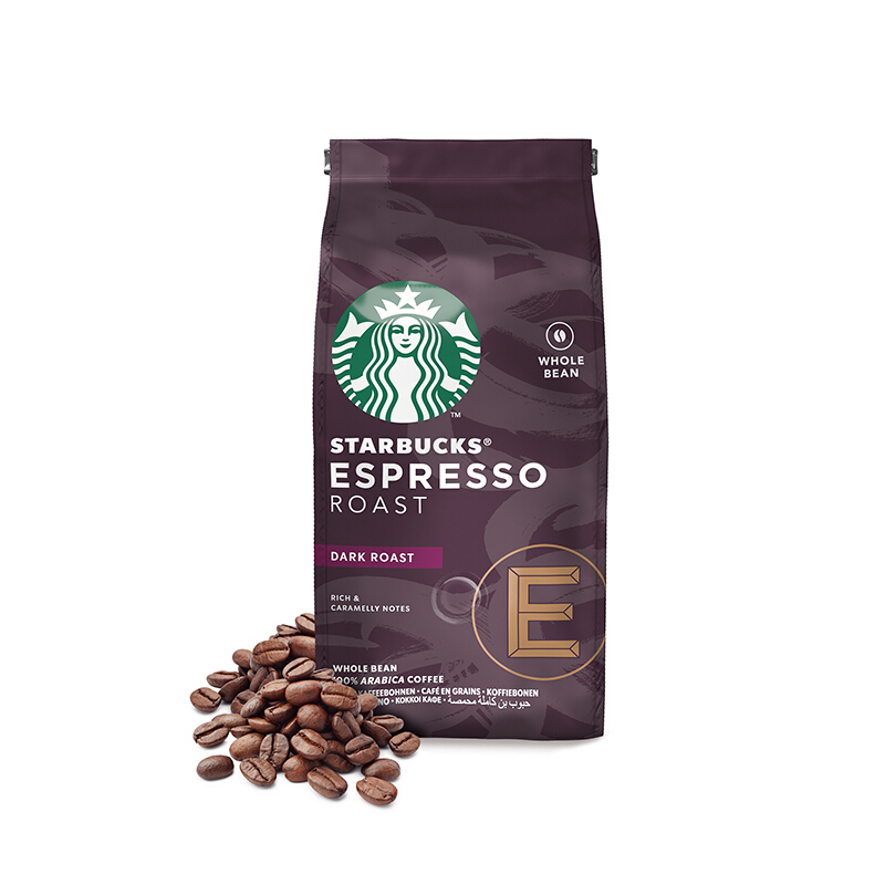 88VIP：STARBUCKS 星巴克 门店同款深度烘焙咖啡豆现磨手冲450g大包装意式浓缩黑咖啡 1件装