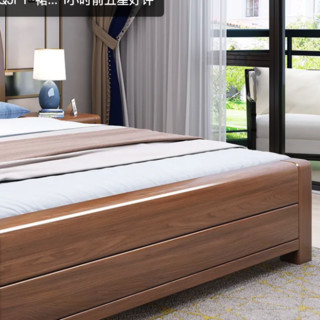 卡洛森 胡桃木中式单床 150