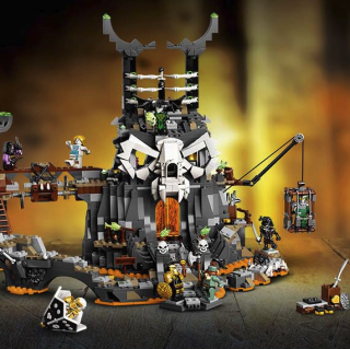 商品lego 乐高 幻影忍者系列 71722 骷髅巫师的地牢