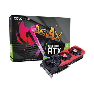 COLORFUL 七彩虹 战斧 GeForce RTX 3090 显卡 24GB 黑红色