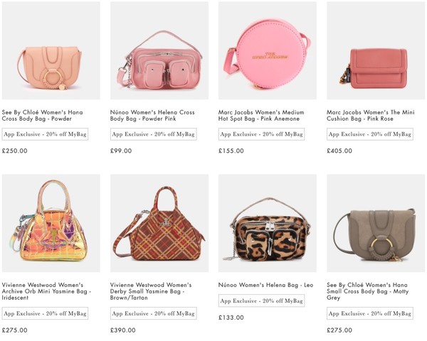 超值黑五、银联爆品日：MYBAG 精选 迷你包袋专场（含COACH、Marc Jacobs等）