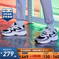 Skechers斯凯奇官方秋冬新款男子校园青春运动小白鞋熊猫鞋 999090