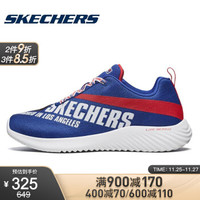 胜道运动Skechers斯凯奇男秋季新款士力架合作款撞色LOGO运动鞋666107 666107/BLU 43