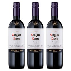 Casillero del Diablo 红魔鬼 梅洛干红葡萄酒 750ml*3支