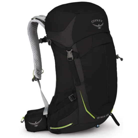 Osprey Stratos 26 男士徒步背包 黑色 26L