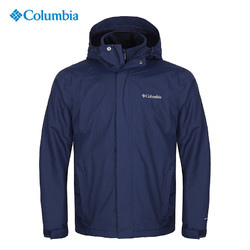 哥伦比亚Columbia户外男防水保暖抓绒内胆三合一冲锋衣PM5591