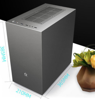 sama先马金刚matx机箱半侧透钛灰色