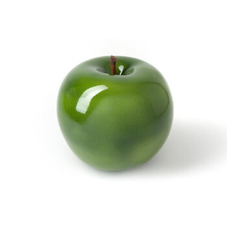 艺术品：Bull & stein水果雕塑艺术摆件 苹果 光釉陶瓷 绿松石色