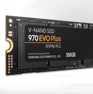 SAMSUNG 三星 970 EVO Plus NVMe M.2 固态硬盘 500GB（PCI-E3.0）