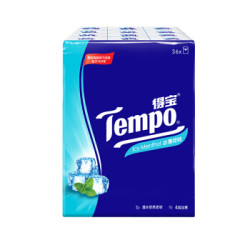 Tempo 得宝 冰薄荷味手帕纸 4层*7张*36包 (210mm*210mm) *2件