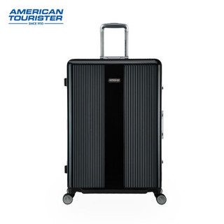 AMERICAN TOURISTER 美旅 中性铝框竖条纹减震飞机轮拉杆箱HILLSLOPE TJ4 深灰色28英寸