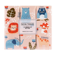 MINISO 名创优品 森林家族淡香手帕纸巾 18包装 