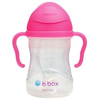 进口超市b.box 澳洲 第三代婴儿童吸管水杯 240ml 荧光粉（bbox吸管杯 宝宝重力球学饮杯） *3件
