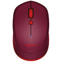 Logitech 罗技 M337 蓝牙无线鼠标+短款鼠标垫 1000DPI 红色