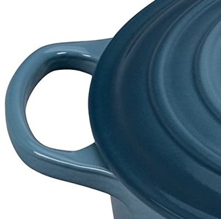 Le Creuset 酷彩 铸铁圆形汤锅 24cm 蓝色