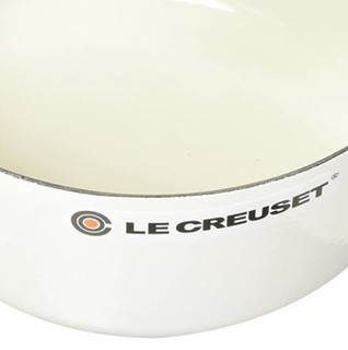 Le Creuset 酷彩 铸铁圆形汤锅 24cm 白色