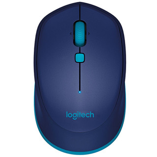 logitech 罗技 M337 蓝牙无线鼠标+鼠标垫 1000DPI 蓝色