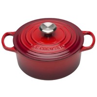 Le Creuset 酷彩 铸铁圆形汤锅 18cm 樱桃红