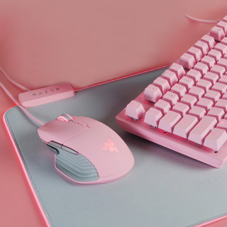 商品razer 雷蛇 巴塞利斯蛇 有线鼠标 16000dpi 粉晶