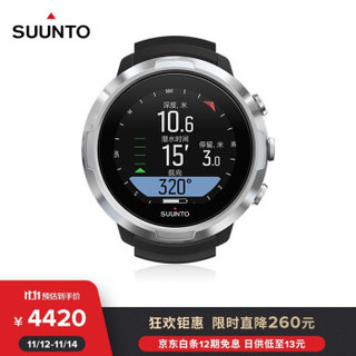 颂拓SUUNTO潜水表 SUUNTO D5无线便捷连接多种潜水模式彩屏潜水腕表 精钢黑 SS050190000