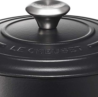 Le Creuset 酷彩 铸铁圆形汤锅 24cm 黑色
