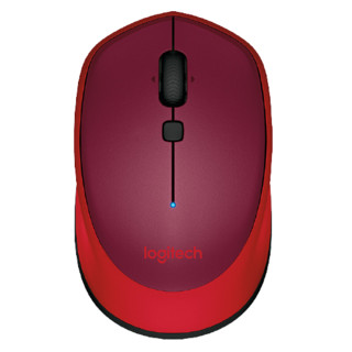 Logitech 罗技 M336 蓝牙无线鼠标 1000DPI 红色