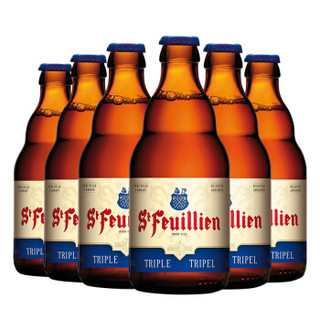 圣佛洋（St-Feuillien）三料啤酒 组合装 330ml*6瓶 修道院精酿 比利时进口 *3件