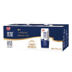 光明 优加纯牛奶 钻石装 200ml*24盒  *3件