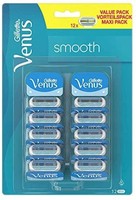 Gillette 吉列 Venus Smonth 顺滑女士剃毛刀刀片，12件装