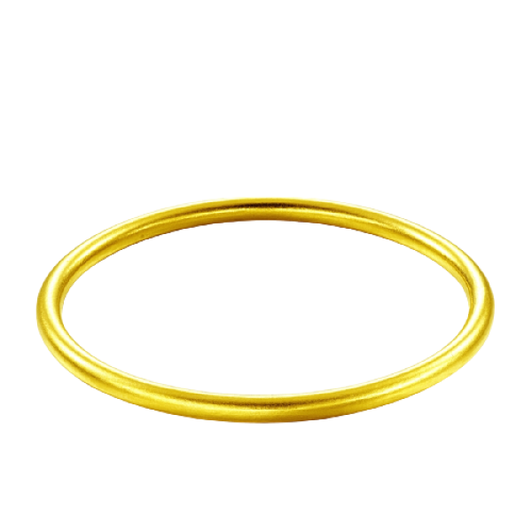 商品chow tai fook 周大福 传承系列 f208987 女士足金素圈手镯 58mm