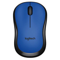 logitech 罗技 M220 2.4G无线鼠标 1000DPI 蓝黑色